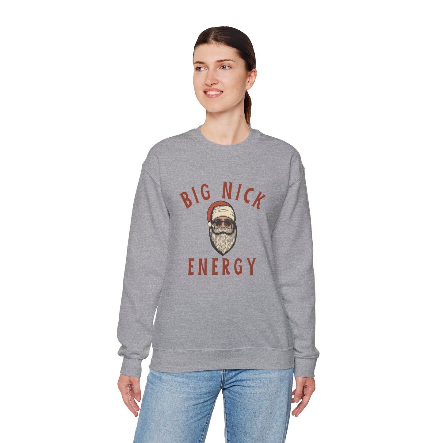 Big Nick Energy Unisex Heavy Blend™ Crewneck Sweatshirt - Perfect for Holiday Cheer