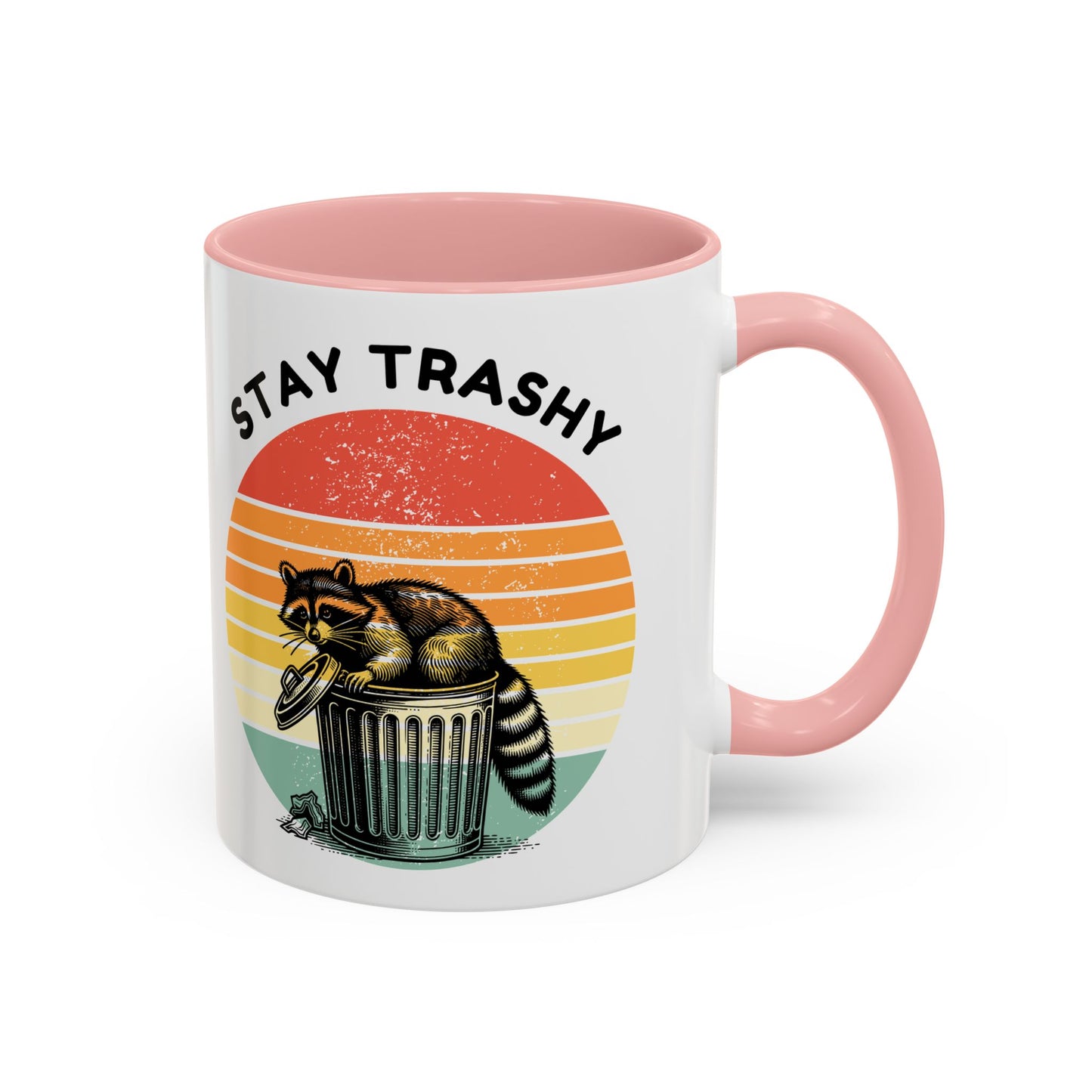 Stay Trashy Raccoon Accent Coffee Mug - Fun Gift for Animal Lovers