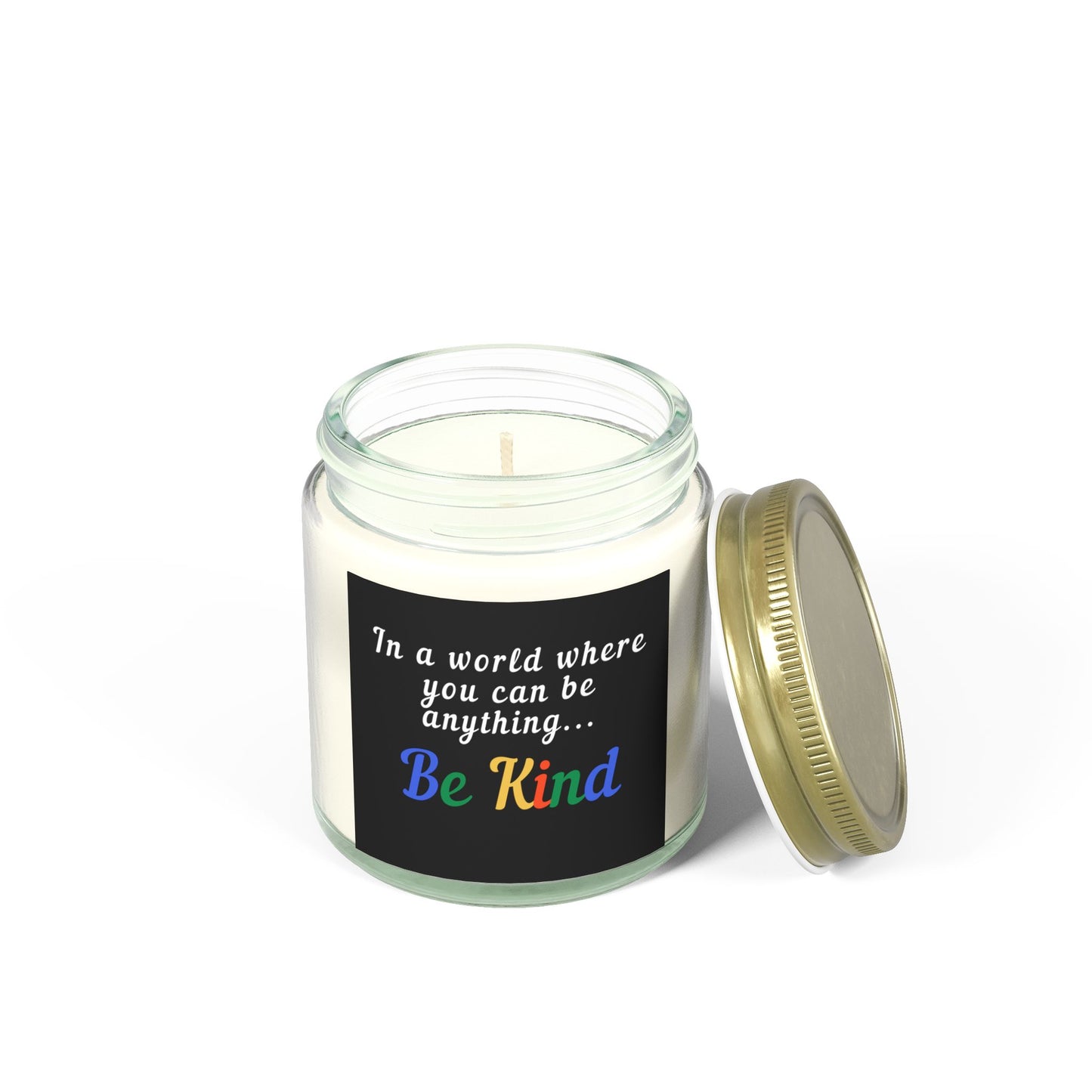 Be Kind Scented Candle - Coconut Apricot Wax (4oz, 9oz)