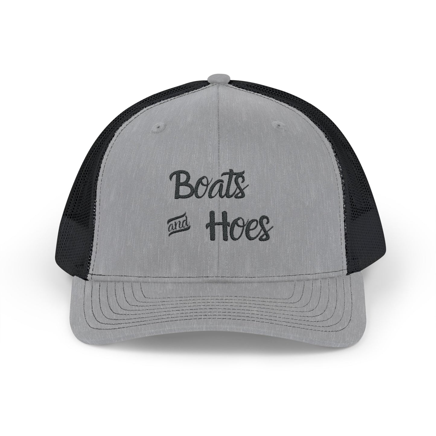 Boats and Hoes Snapback Trucker Cap - Fun Casual Style for Outdoor Enthusiasts