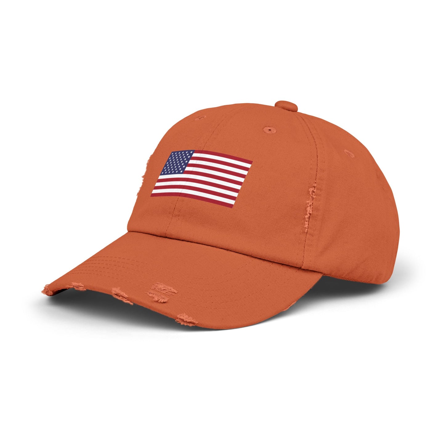 Unisex Distressed American Flag Cap - Trendy Pink Hat for Patriotic Style